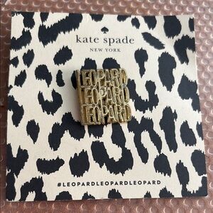 Kate Spade Gold Leopard Brooch